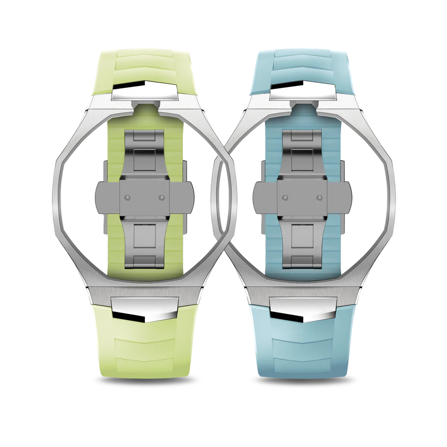 Pop Case - Royal Sport Edition - Light Green & Blue - 2x Strap Set