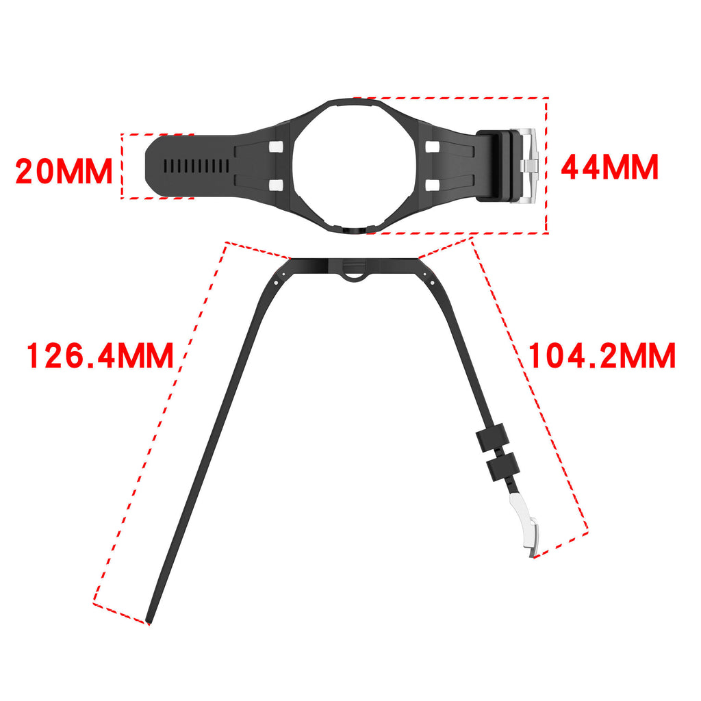 Royal Pop Silicone Strap Black