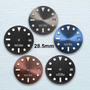 New NH35 dial modified yacht dial green luminous YACHT diving watch literal watch accessories 28.5mm