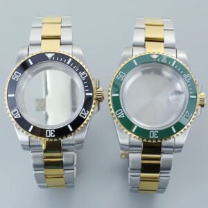 Gold Ghost Case Mirror Sapphire Glass Trim Strap is suitable for NH35 NH3