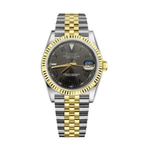 36 - 39mm men  watch dial with green lume sapphire crystal equipped with NH35 movement