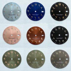 28.5mm sunray Middle Eastern Arabic numerals dial modified accessories Literally fitted with NH35 calibre 36