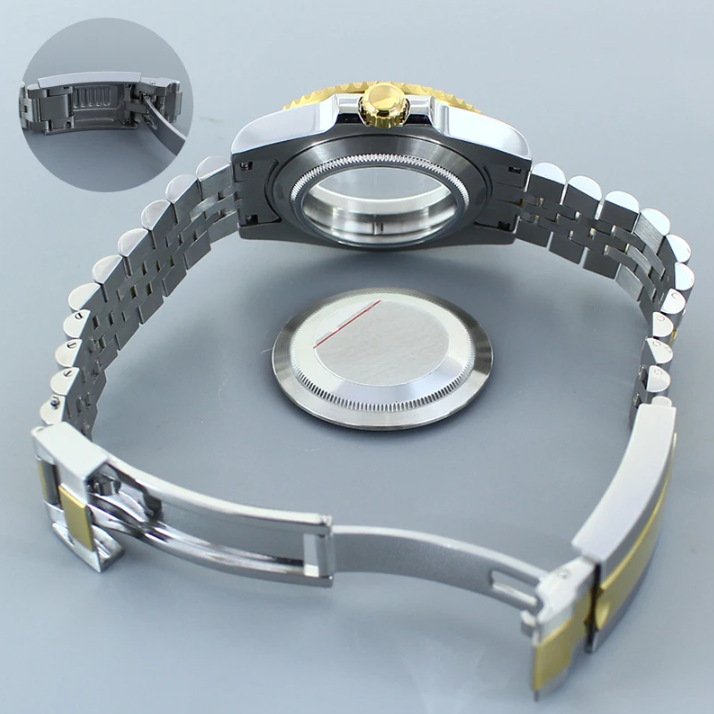 Gold Ghost Case Mirror Sapphire Glass Trim Strap is suitable for NH35 NH3 - Image 5